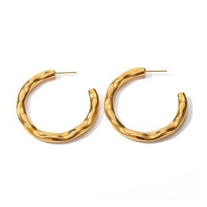 24K Gold Hoop Earrings*Oversized Thin Hoops*Big Hoops*Large Hoops*Waterproof